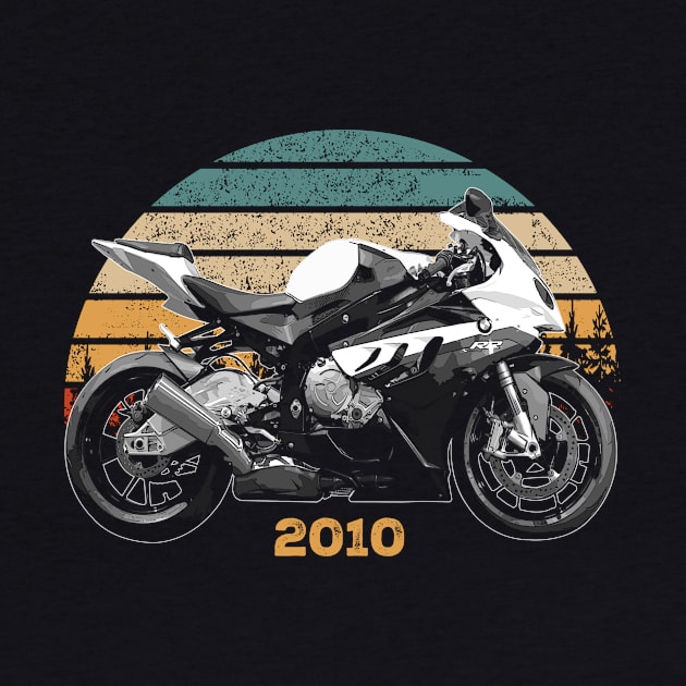 2010 BMW S1000RR Vintage Motorcycle Design by Madisen Harvey